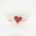 Salad Bowl Small Heart & Words Red