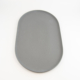 Flat Oval Large Grey Matt