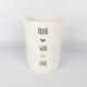 Large Jar - Ceramic Lid - White Gloss - Filled with Love