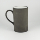 Mug D - Black Clay White Glaze