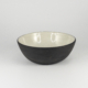 Amy Bowl - Black Clay White Glaze