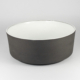 Deep Dish - Black Clay White Glaze
