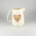 Olivia Jug Large - Floral Heart Design Red