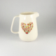 Olivia Jug Small  - Floral Heart Design Red