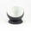 Di 3/4 Round Bowl Black Clay White Gloss