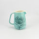 Olivia Jug Small Turquoise Gloss - Protea Drawing