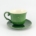 Tea Cup & Saucer Fern - Gold Dots