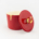 Small Jar - Ceramic Lid - 24 Carat Gold Ring - Valentine Red