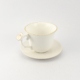 Tea Cup with Golds Rose Handle & Saucer