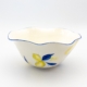 Salad Bowl Large Wonky - Blue w Lemon
