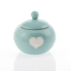 Round Sugar pot Viva Glam Turquoise