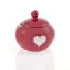 Round Sugar pot Viva Glam Red